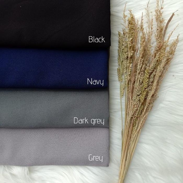 Gambar hijab pashmina babydoll kerudung murah berkualitas - darkgrey dari Rupha Style undefined Tokopedia