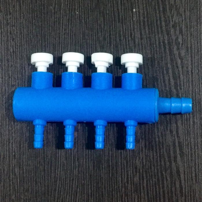 Primefit 3-Way Round Air Manifold With 1/4 In. 6-Ball Brass Couplers - Foto 3