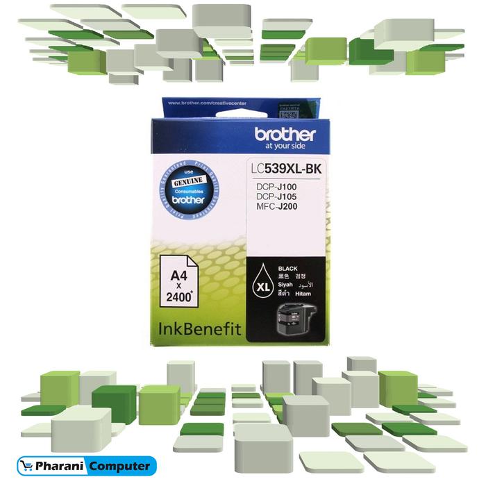 Gambar Catridge / Tinta / Cartridge Brother LC535XL LC539XL / LC535 LC539 - Hitam dari Pharani Computer undefined Tokopedia