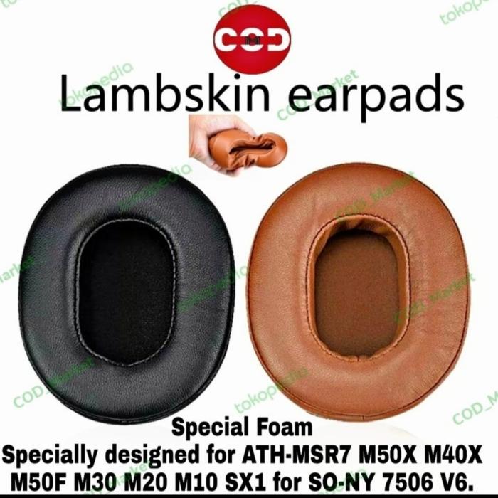 Jual Earpad Bahan Kulit Domba For ATH M50x M40x SX1 M50F M10 M20