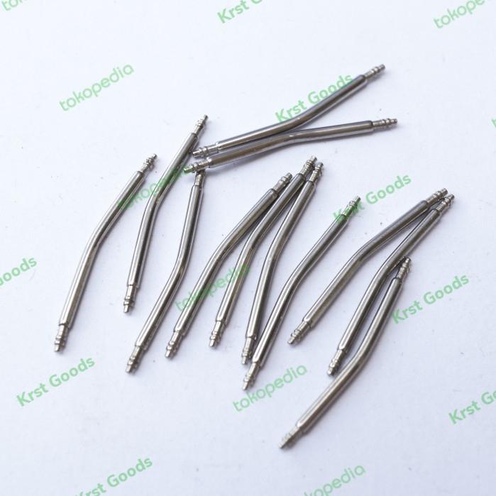 Jual Curved Spring Bar watch strap tali jam tangan 20mm, 22mm, 24mm