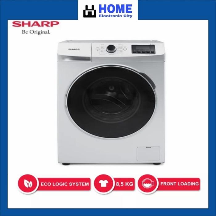 Gambar SHARP MESIN CUCI FRONT LOADING 8,5KG ES-FL1083W / FL 1083 W - PUTIH dari Home Electronic City Store undefined Tokopedia