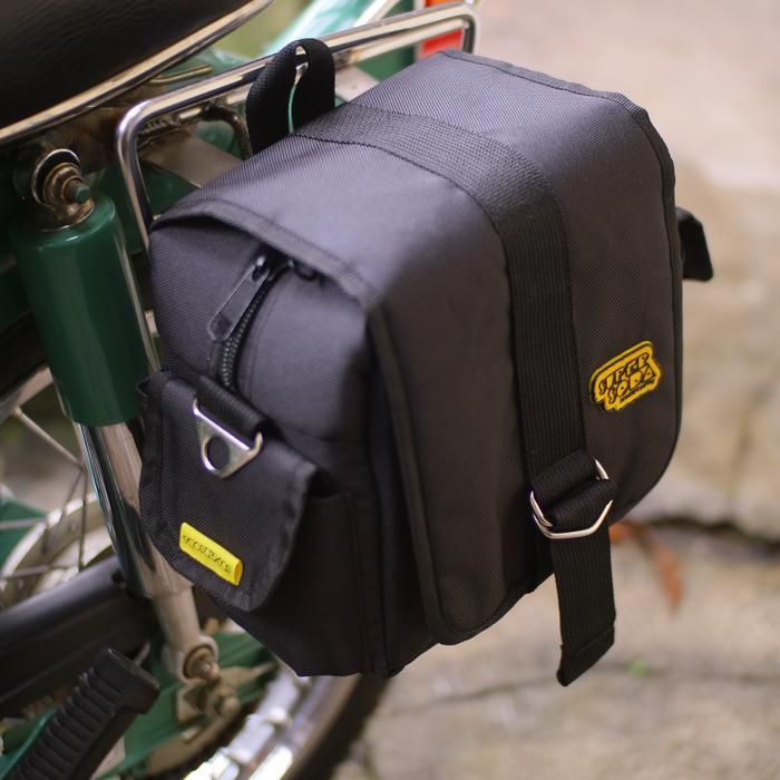 Gambar SIDEBAG MOTOR KLASIK MINI PANNIER SIDE BAG MOTIF HITAM KLASIK JADUL - Hitam dari RETROPICKERS undefined Tokopedia