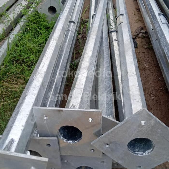 Gambar JUAL TIANG PJU OKTAGONAL 9 METER SINGLE ARM DAN DOUBLE PARABOLA 9M dari Sande Elektrik undefined Tokopedia