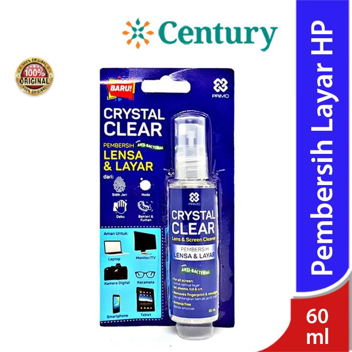 Gambar PRIMO CRYSTAL CLEAR 60 ML/PEMBERSIH LAYAR LENSA/PERAWATAN LAYAR dari Apotik Century undefined Tokopedia
