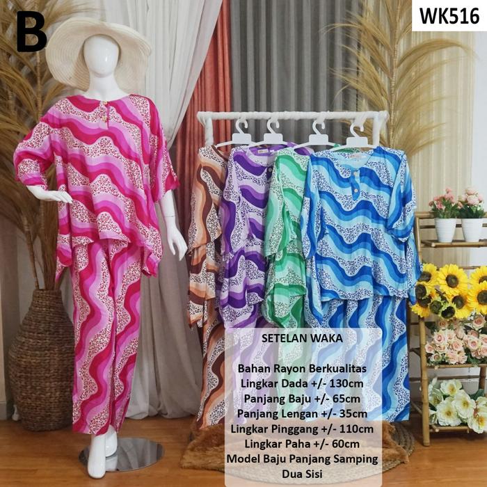 Gambar Setelan WAKA Model Terbaru WK - WK516 dari ProdusenDaster undefined Tokopedia