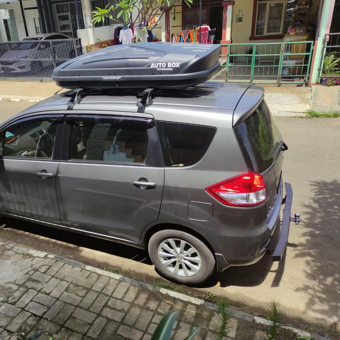 Gambar roof box mobil honda mobilio+cross bar jepit body - Hitam dari putri pandeglang variasi undefined Tokopedia