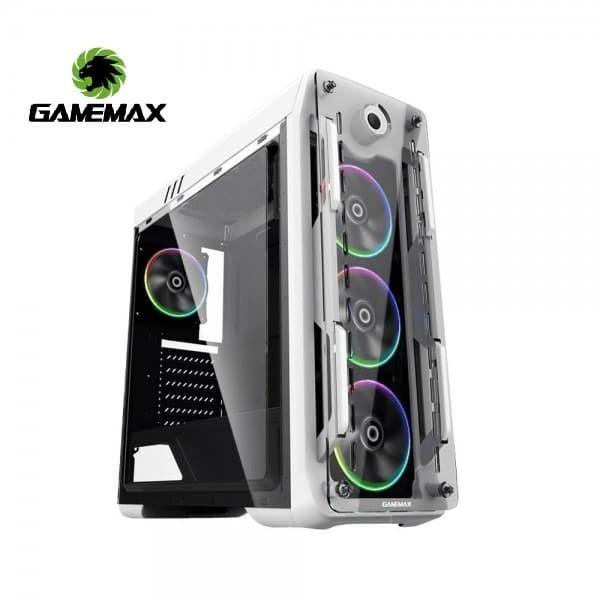 Gambar Gamemax Optical G510 Gaming Case ATX with 4 Fan RGB + Controller - Putih dari BIGBANG COMPUTER undefined Tokopedia