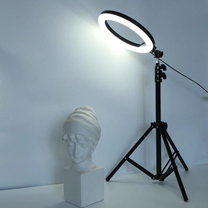 Jual Lampu Ring Light 120 LED 24W Smartphone Holder Halo Ring