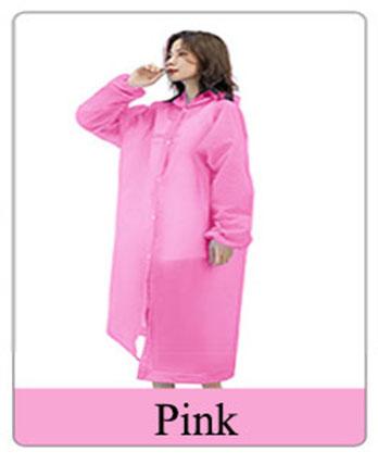 Gambar Jas Hujan Raincoat Terusan Outdoor Unisex Mantel Hujan Lengan Karet - pink dari AkuAda Store undefined Tokopedia