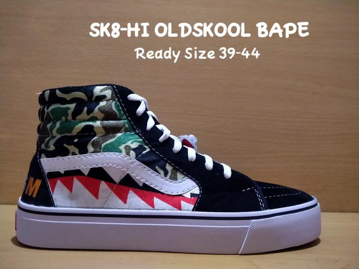 Sneakers Harga Vans X Bape Jual SEPATU VANS SK8 MOTIF