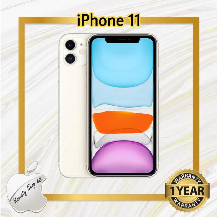 Gambar APPLE IPHONE 11 DUAL SIM 128GB NEW ORIGINAL GARANSI 1 TAHUN - WHITE, 64 gb dari Honesty Shop 88 undefined Tokopedia