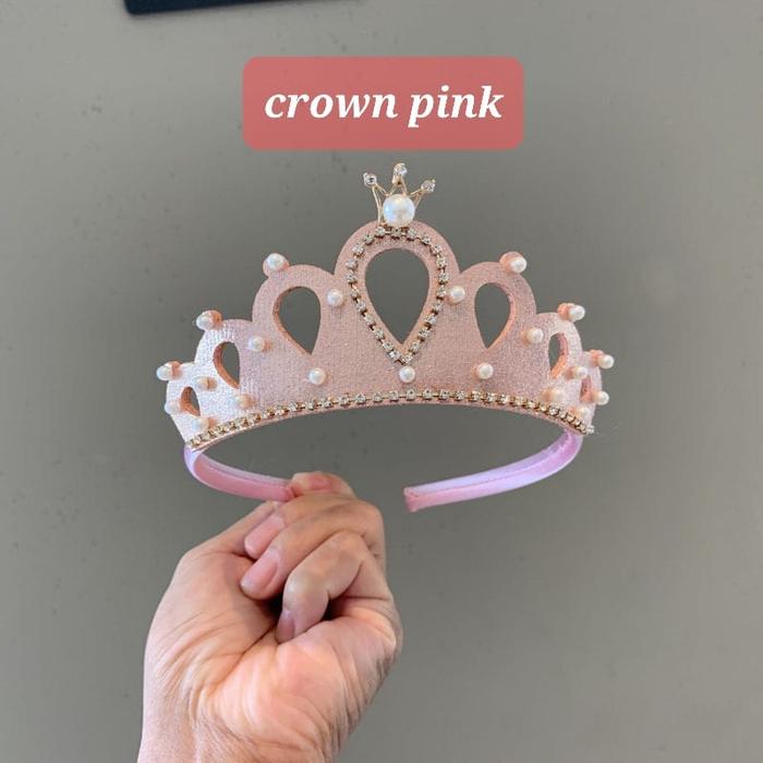Gambar CROWN TIARA BANDO MAHKOTA PRINCESS FASHION ANAK IMPOR PESTA AKSESORIS - pink dari milanberry undefined Tokopedia