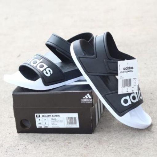 Gambar Sandal Pria Gunung Strap Velcro Adidas Adilette F35416 Black White - Hitam putih, 39 dari kiosmesport undefined Tokopedia