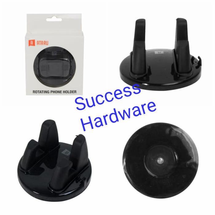 Gambar ATARU HOLDER SMARTPHONE ROTATING ROTATING PHONE HOLDER BLACK dari Success Hardware undefined Tokopedia