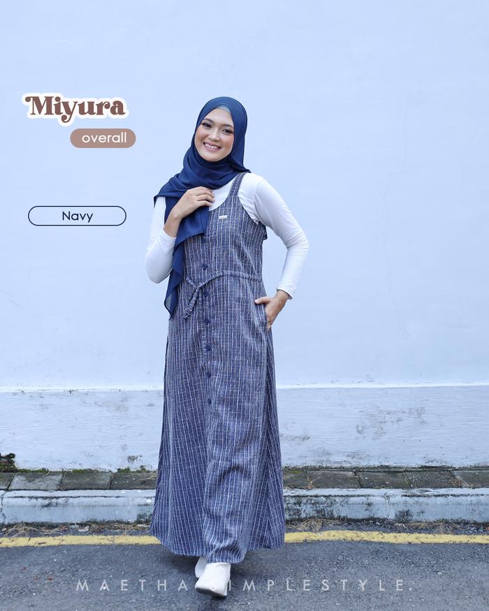 Gambar Maetha - Dress Overall Miyura Series - Navy, S dari Maetha_id undefined Tokopedia