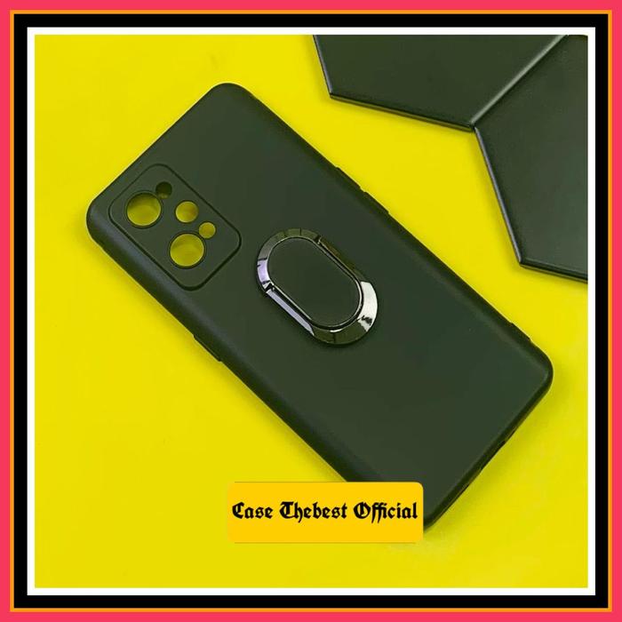 Gambar REALME GT NEO2 NEO 2 MACARON LIST I-RING SOFT CASE SILICONE TPU CAFELE - Hitam-Ring dari Case Thebest undefined Tokopedia