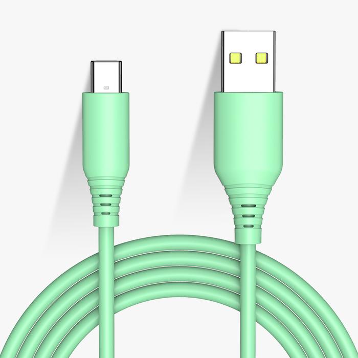 Gambar BESTE LIQUID KABEL DATA SILICONE CABLE TYPE C FAST CHARGING 3A 100CM - Tosca dari Warehousegadget28 undefined Tokopedia