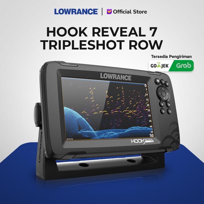 Jual LOWRANCE Hook Reveal 7 Tripleshot Row Dengan C-MAP GPS Fish Finder ...