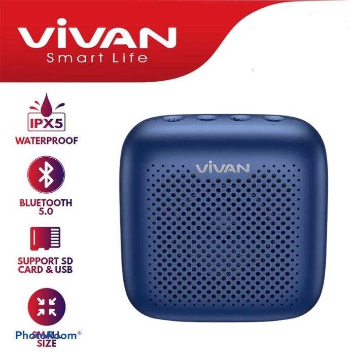 Gambar Vivan S1 Speaker Mini Bluetooth Wireless Waterproof Garansi Resmi Ori - Biru dari vivan storee undefined Tokopedia