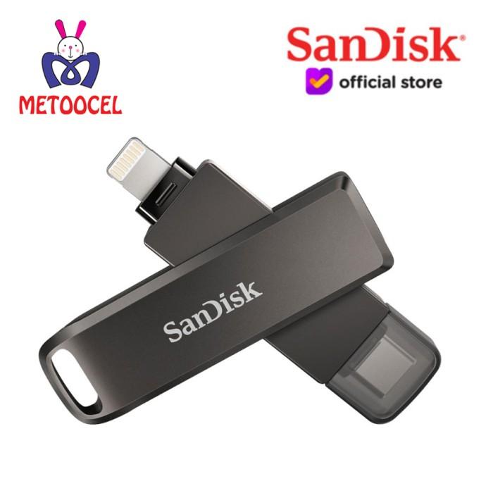 Gambar SanDisk iXpand Luxe 256GB Flashdisk OTG Lightning USB Type-C 256 GB Storage dari Metoocel undefined Tokopedia
