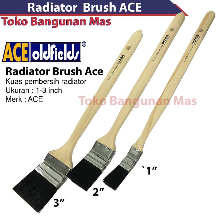 Gambar KUAS CAT KUAS Radiator Ace Oldfields /KUAS Bengkok Ace Gagang Panjang - 2" dari Toko Bangunan Mas undefined Tokopedia
