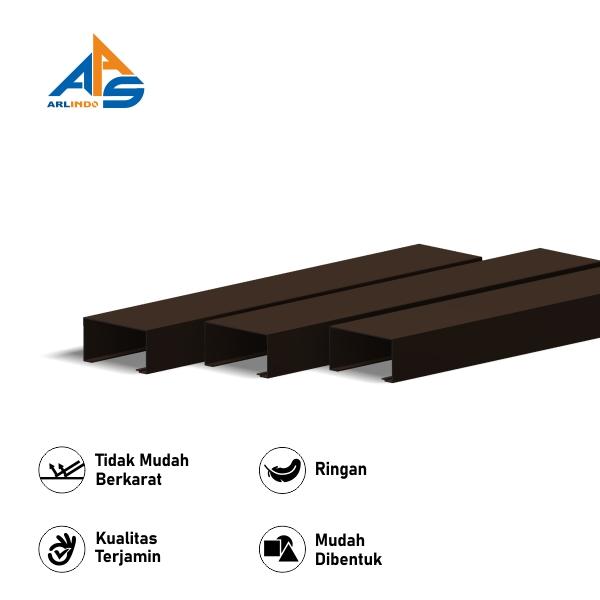 Gambar Alexindo Shop Front Open Back Warna Coklat 3" x 1mm x 6M dari Sutindo Shop undefined Tokopedia