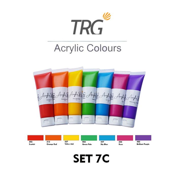 Promo TRG Acrylic Colour Set 30 ml - Cat Akrilik Canvas Paint Color ...