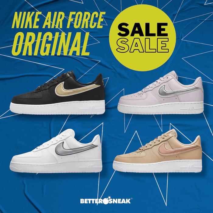 Jual Nike Air Force '07 Essential Black White Venice Hemp