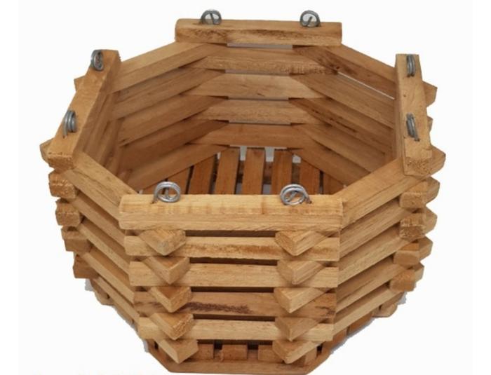 Gambar POT ANGGREK KAYU 45 cm pot kayu anggrek vanda gantung tanaman hias - OCTAGONAL 45 CM dari Minigarden Indonesia undefined Tokopedia