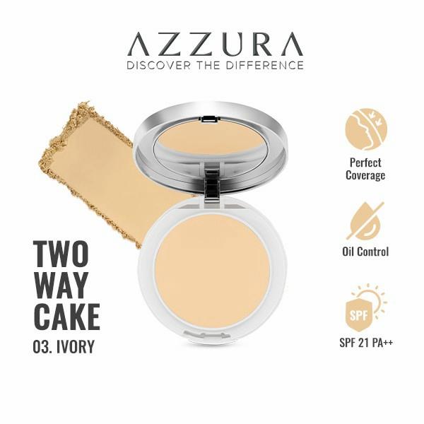 Gambar azzura two way cake bedak padat - 01. light beige dari MG Kosmetik undefined 3 Tokopedia