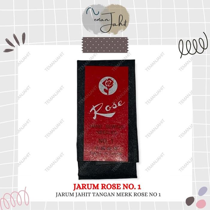 Gambar Jarum Rose No. 1 / Jarum Jahit Tangan Rose - 1 bungkus = 25p dari temanjahitidn undefined Tokopedia