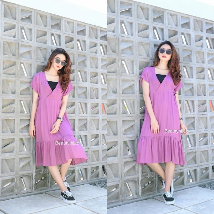 Gambar DASTER KIMONO POLOS | HOMEDRESS KIMONO SELUTUT | BAJU TIDUR - lilac, all size dari beautyhijabtisa undefined Tokopedia