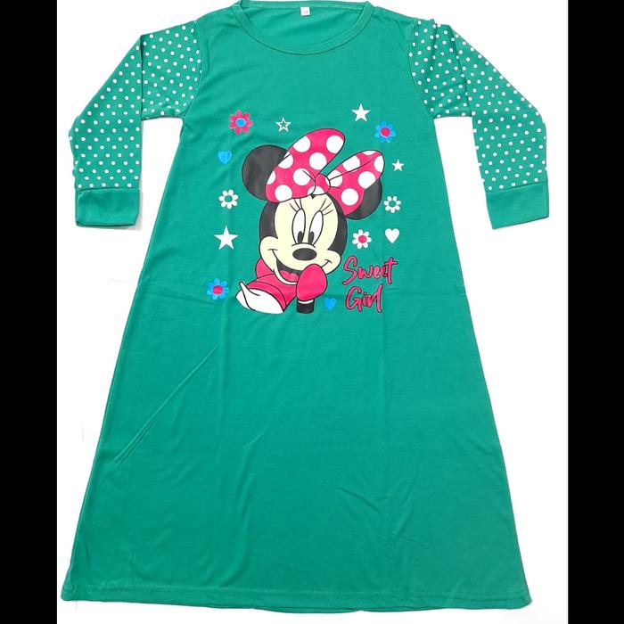 Gambar gamis anak perempuan kaos 1-5 tahun tangan panjang muslim cewek miki - mickey-tosca, gamis-1thn S dari LINGLANG FASHION undefined Tokopedia