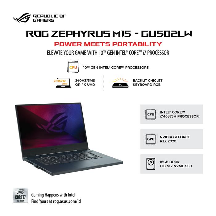 Asus Zephyrus M15 Gu502lw Asus M15 2070 Zephyrus M15 2070 Super