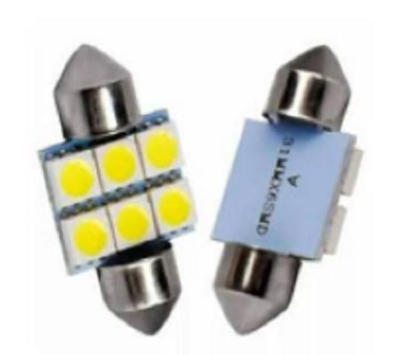 Gambar LAMPU PLAFON KABIN MOBIL 6 LED PUTIH UNIVERSAL 31MM&36MM SUPER BRIGHT - 31 MM dari GK Automotif Shop undefined Tokopedia