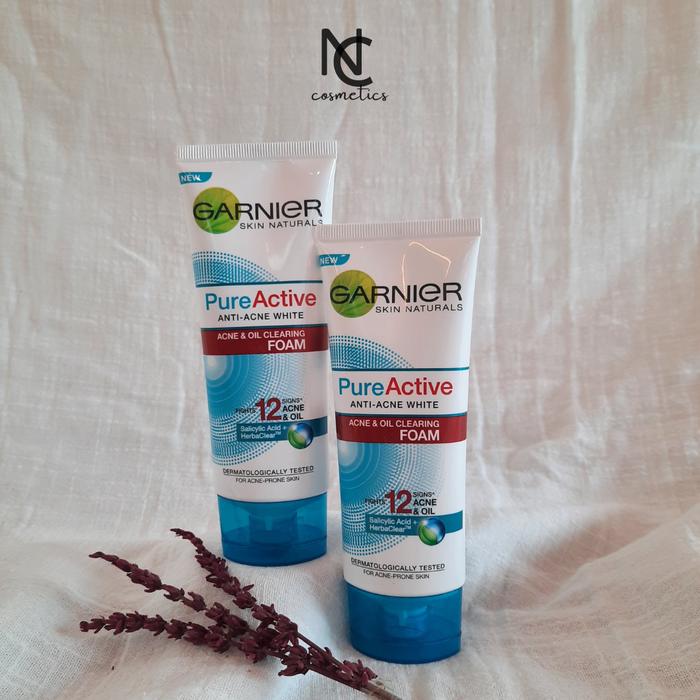 Gambar Face Wash Garnier Pure Active Acne Oil Clearing Foam|Scrub 100 ml - Foam dari NC COSMETICS undefined Tokopedia