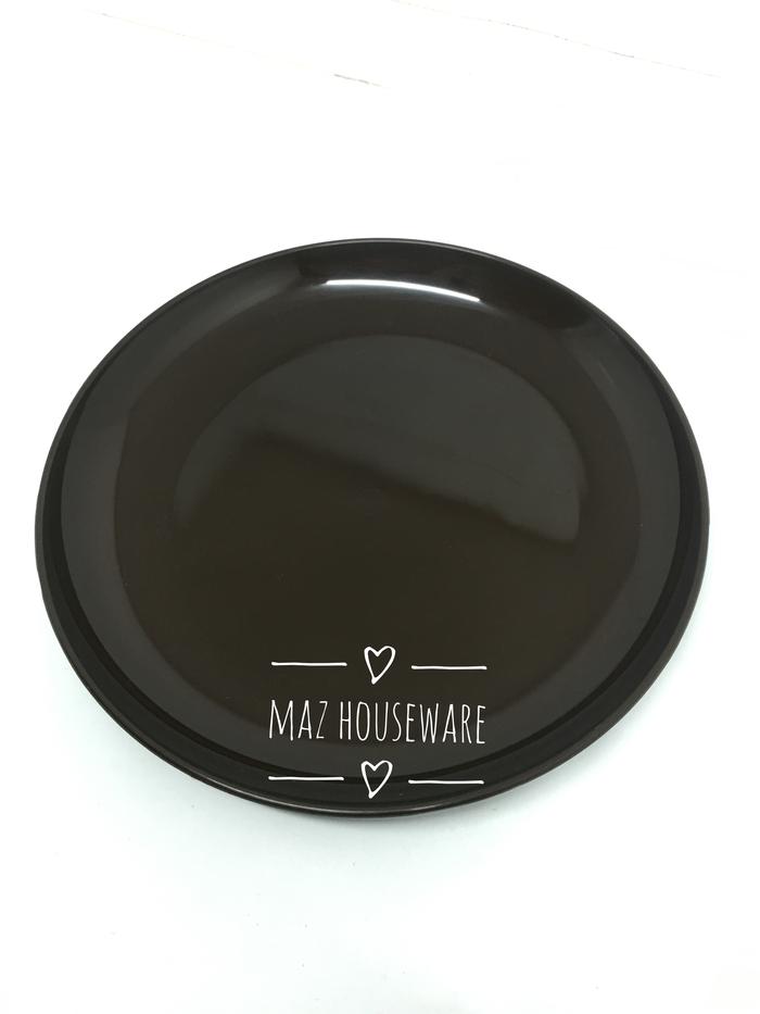 Gambar Piring Bulat plastik tebal / Microwavable / BPA Free 100% - Dark Choco, M dari MaZ Houseware undefined Tokopedia
