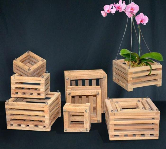 Gambar POT ANGGREK KAYU 10 cm 15 cm pot anggrek vanda gantung tanaman hias - KOTAK (1) 10CM dari Minigarden Indonesia undefined Tokopedia