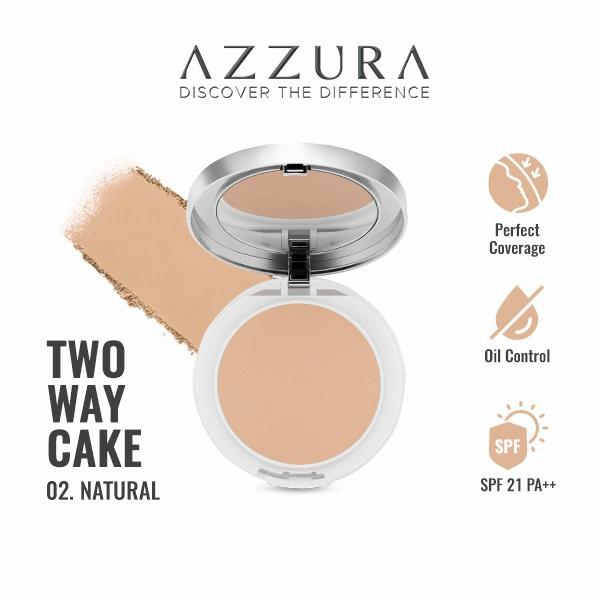 Gambar azzura two way cake bedak padat - 01. light beige dari MG Kosmetik undefined 4 Tokopedia