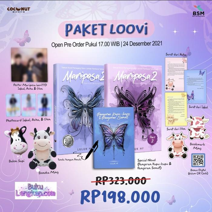 Gambar Buku Novel - MARIPOSA 2 part1 (kupu-kupu dan bunga matahari) LULUK - Paket Loovi dari BukuLengkapcom undefined Tokopedia
