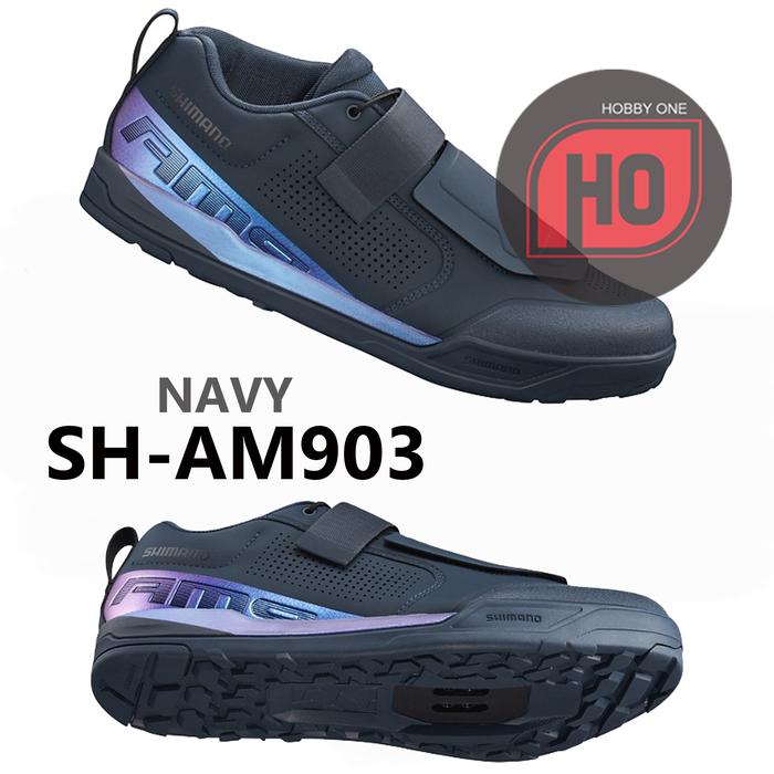Gambar SHIMANO AM9 SH-AM903 NAVY - Sepatu Cleat MTB dari Hobby One Specialty undefined Tokopedia