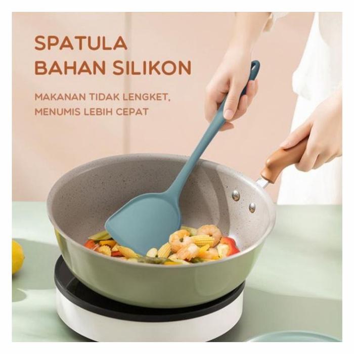 Gambar Samono Silicon Kitchen Utensil Sutil Spatula Sodet SKW001 SKW002 Bagus - SKW001-Sodet dari Akar Jaya Communication undefined Tokopedia