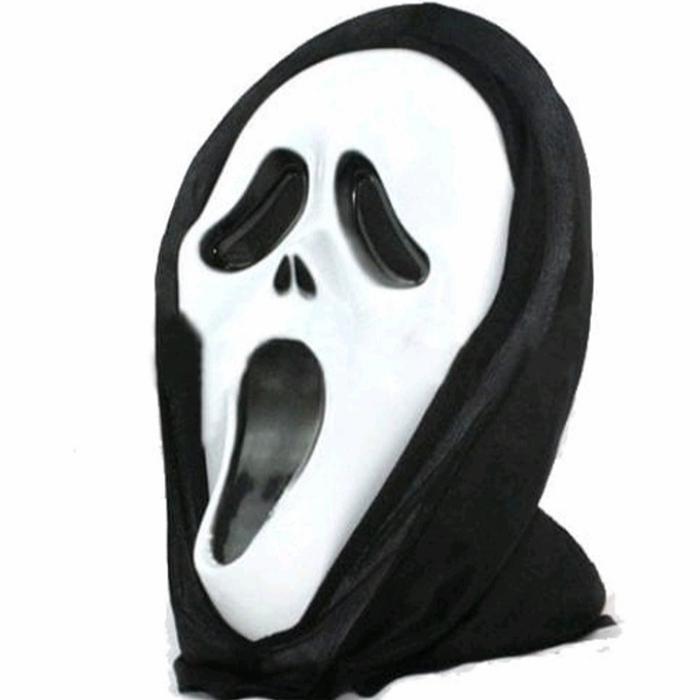 Gambar Topeng Scraem Skull Tenkorak hantu Haloween Cosplay - Black&White, Ya dari Brownshoop_NEW undefined Tokopedia