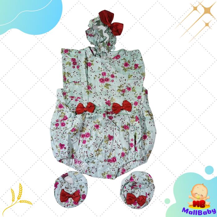 Gambar Jumper Baju Bayi Perempuan Set Murah Newborn 3 6 12 Bulan Sakura - Tosca dari Mall-Baby undefined Tokopedia