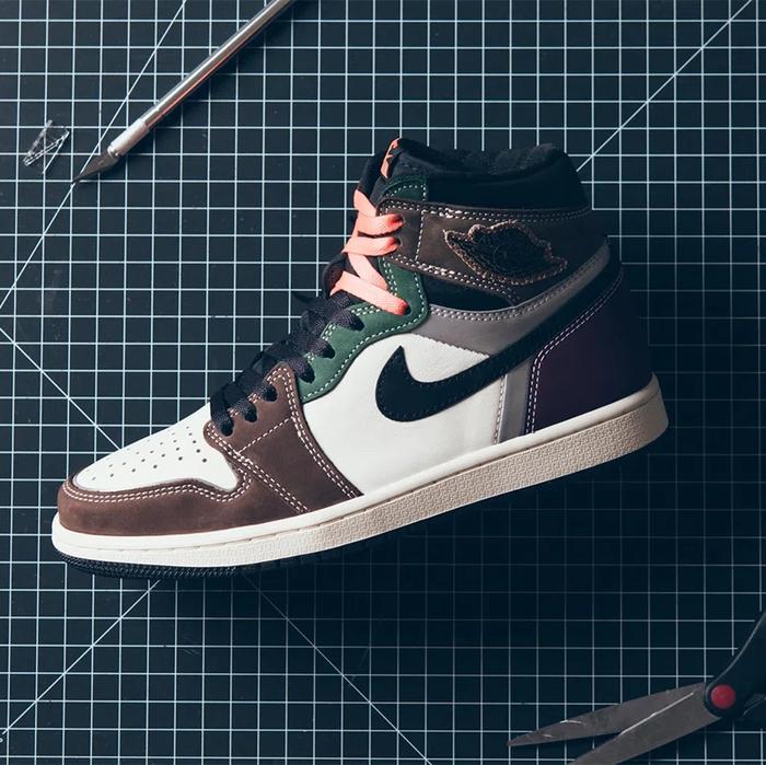 Jual Air Jordan High OG Retro Hand Crafted Black Archeo Brown