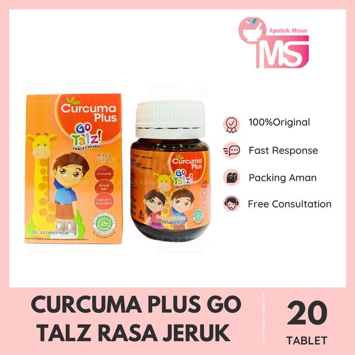 Gambar CURCUMA PLUS GO TALZ RASA JERUK 20 TABLET dari HYMOSE undefined Tokopedia