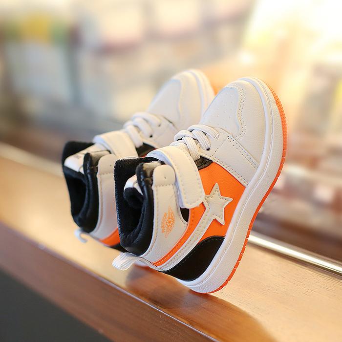Gambar SYALU SEPATU SNEAKERS ANAK IMPORT STAR PUTIH ORANGE - 21 dari syalu undefined Tokopedia