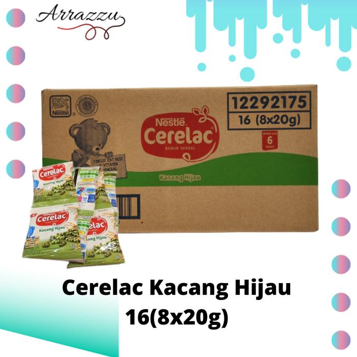 Gambar Nestle Cerelac Sachet Beras Merah/Kacang Hijau 16x8x20gr (1 Karton) - Kacang hijau dari Arrazzu Mart undefined Tokopedia