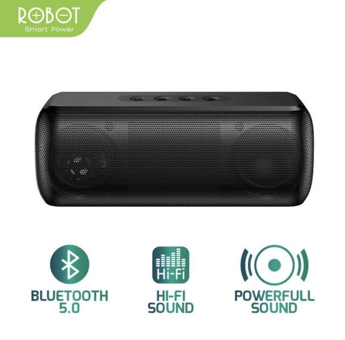 Gambar Robot RB220 Portable Bluetooth 5.0 Speaker (New Model RB100 RB210) - Hitam dari Shopedia Bandung undefined Tokopedia